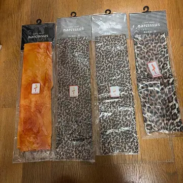 narcissus 하이삭스 레오파드 무늬 22-25cm 4족 세트