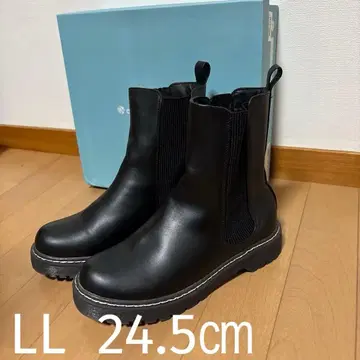 earth 블랙 사이드 고어 부츠 LL 24.5