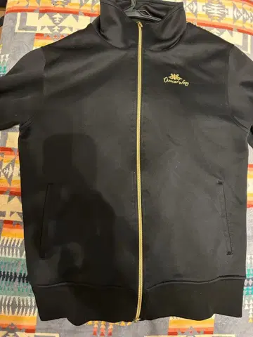 남성 저지 던컨 원 블랙 집업 저지 골드 지퍼