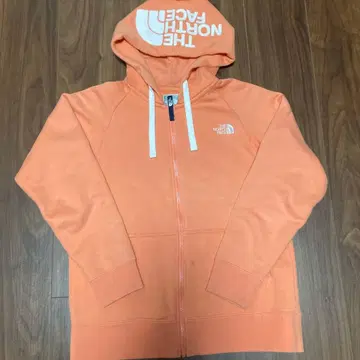 THE NORTH FACE 오렌지 풀 집업 후드티