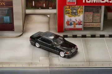 1/64 Street Weapon benz 벤츠 W140 블랙/그레이