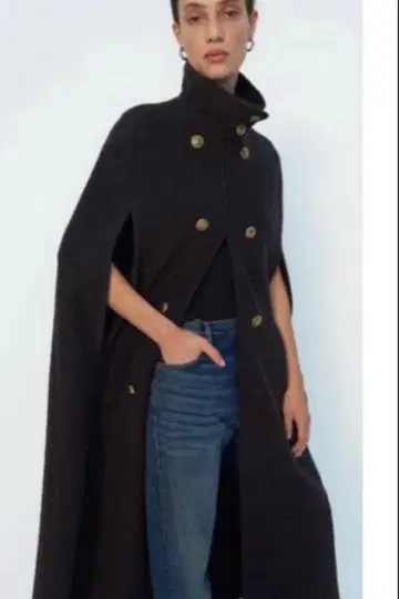 ZARA 케이프 코트 판초 M-L