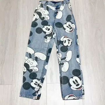 미키 데님 팬츠
