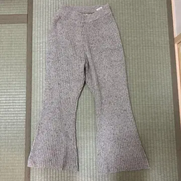 plage 리브 니트 울 팬츠