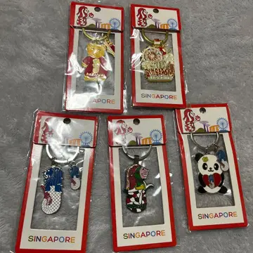 싱가포르 캐릭터 키링 세트