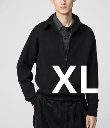 [ 완판템 ] UNIQLO U 더블 페이스 풀 지퍼 자켓 XL 블랙