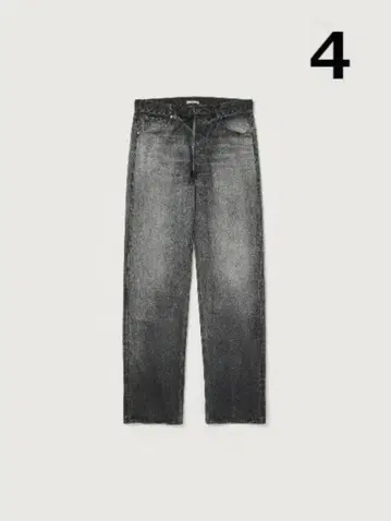 SELVEDGE FADED HEAVY DENIM WIDE PANTS