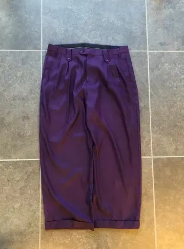 90s 'PRONTI' 퍼플 와이드 슬랙스