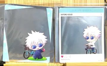 고죠 사토루 주술회전 회옥옥절 트레이딩 클리어 카드 사이클링 ver.