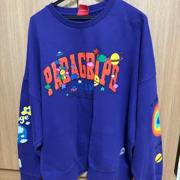 Paragraph 보라색 오버 사이즈 트레이닝복