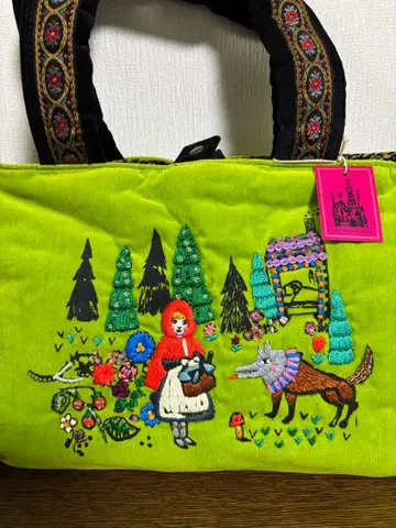 타마오 월드 빨간 망토 토트백 손자수 tamao