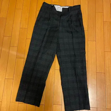 SLACKS 블랙 계열 체크 슬랙스