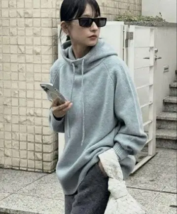 [ 새상품급 ] CLANE 장미 후드 니트