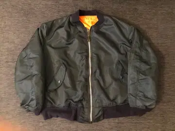 XL 90s00s MA-1 다크 그린 플라이트 자켓 오버 사이즈