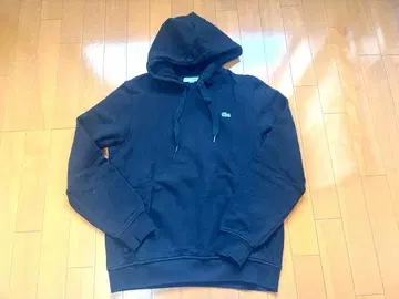 라코스테 후드 부착 후드티 블랙