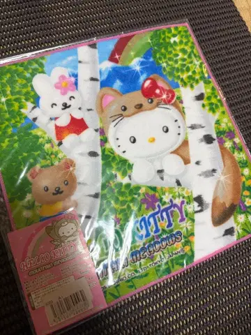 레어 지역 한정 키티 산 버전 산 목초지 미니 타월 2005년 산리오