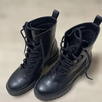 H&M 하이컷 부츠 합성 피혁 블랙