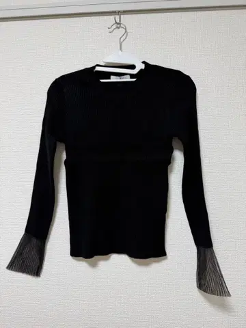 FENNEL 블랙 리브 니트 9호