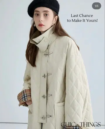 CHIC and THINGS 아우터 퀼팅 자켓