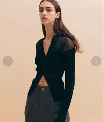 Transparent Knit Top 르쉘블루 블랙