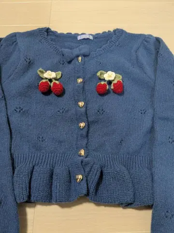 axes femme kawaii 이치고 니트 가디건