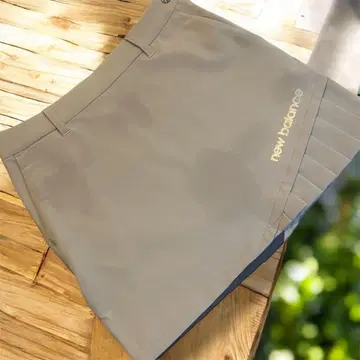 new balance 골프 스커트 베이지