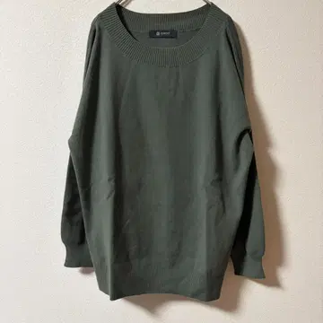 nano UNIVERSE 올리브 그린 니트 스웨터 F 오버사이즈