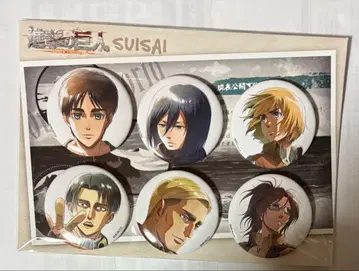 진격의 거인 wit studio 캔뱃지 리바이 엘빈 엘렌 등