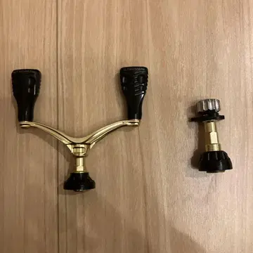 스피닝 릴 부품 더블 핸들 골드/블랙