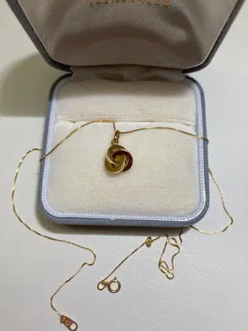 트리콜로르 디자인 목걸이 750 각인