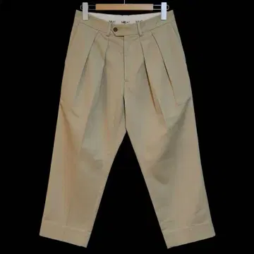 레어 NEAT 니트 카츠라기 테이퍼드 팬츠 베이지