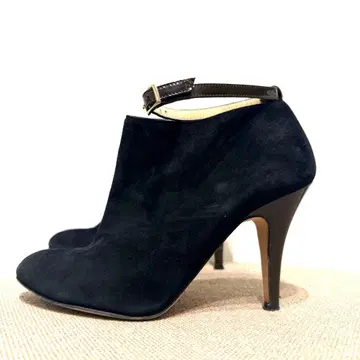 천연 가죽 파비오 루스꼬니 블랙 스웨이드 부티