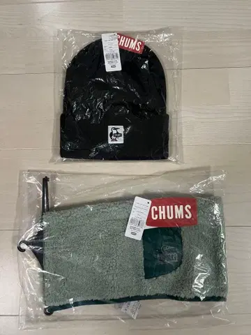 참스 CHUMS 니트 모자 넥워머 세트