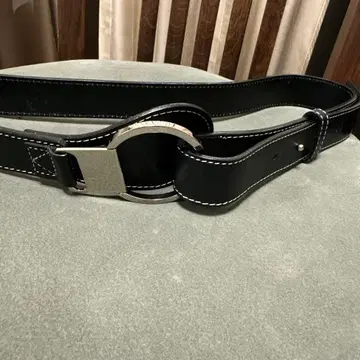 NEWYORKER 블랙 가죽 벨트