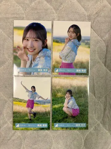 히나타자카46 후지시마 카호 부탁 바흐 MV 스타일링 의상 4종 컴프