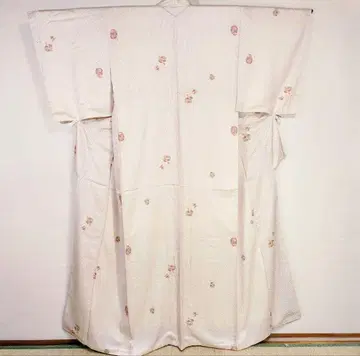 여성용 기모노 코몬 쥐어짜는 듯한 패턴 적자색 톨 사이즈