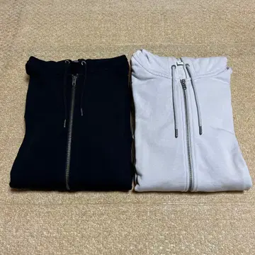 UNIQLO 풀 집업 후드티 2벌 세트
