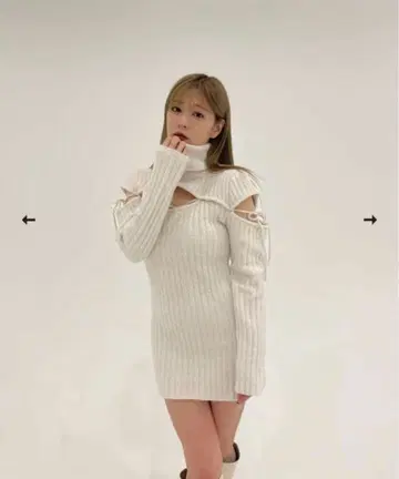 &lottie 니트 원피스