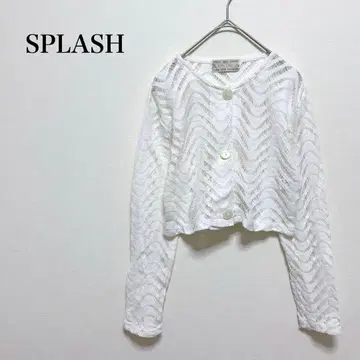SPLASH 스플래쉬 시스루 숏 가디건 긴팔