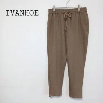 아이반호 IVANHOE 허리밴딩 테이퍼드 팬츠 드로스트 끈 부드러운