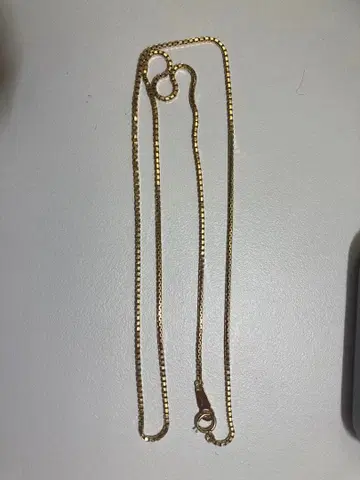 750 각인 홀마크 있음 목걸이 약 20cm 6.1g