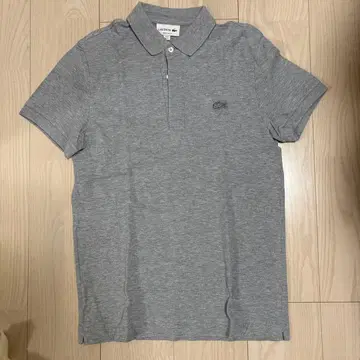 LACOSTE 그레이 피케 셔츠 US S