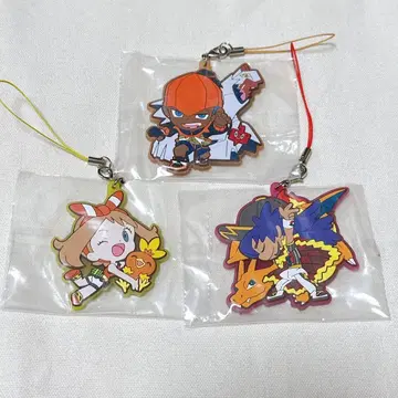 포켓몬 트레이너즈 러버 스트랩 컬렉션 단델 키바나 하루카 3종