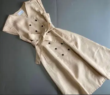 에트레토쿄 린넨 베스트 ETRE TOKYO 베이지 M