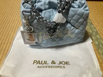 [ 미사용 새상품 ] PAUL & JOE 블루 숄더백 고양이 참 포함
