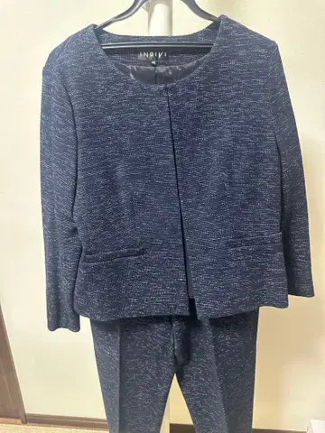 수험 엄마 수트 INDIVI 네이비 셋업 44호