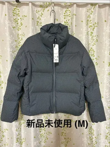 [미사용 새상품] Uniqlo 심리스 다운 숏 자켓 (그레이) M