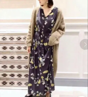 플라주 프린트 원피스