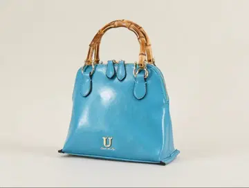 몽타뉴 대나무 보스턴 숄더백 핸드백 터콰이즈