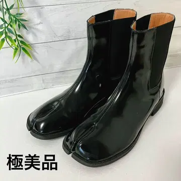 [컨디션 최상] 에나멜 타비부츠 사이드 고어 부츠 숏부츠 24cm